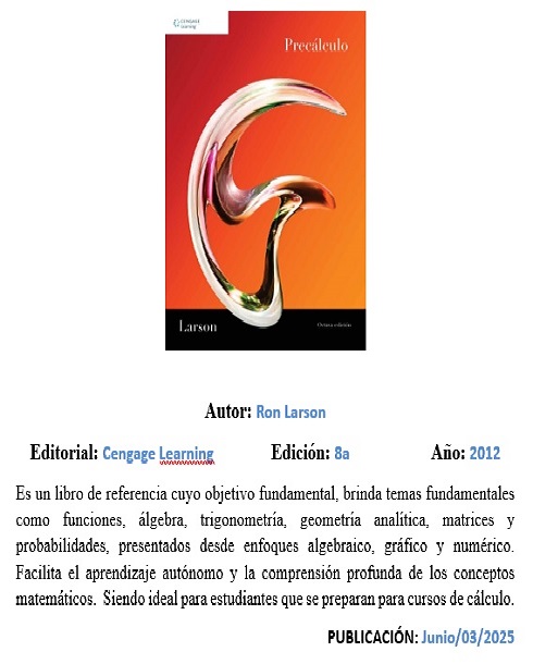 LIBROS X CARRERA ING TELEMATICA JUNIO 2025