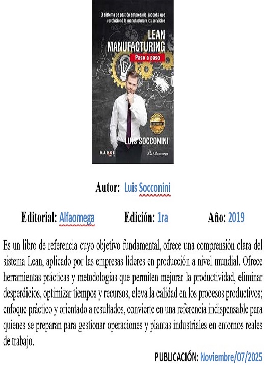 LIBROS CARRERA ING IND MES NOV 2025