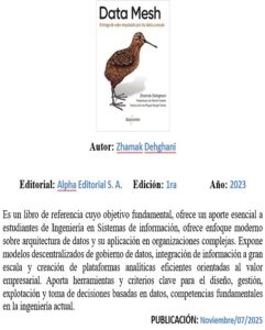 LIBROS CARRERA ING SISTEMA INF MES NOV 2025