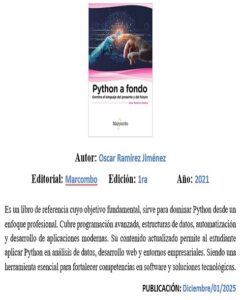 LIBRO CARRERA ING SISTEMA INF MES DIC 2025 LIBRO CARRERA ING SISTEMA INF MES DIC 2025